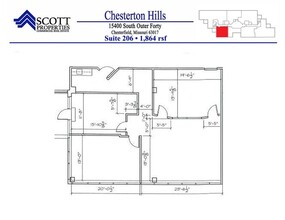 15400 S Outer Forty, Chesterfield, MO à louer Plan d’étage- Image 1 de 8