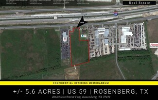 Plus de détails pour 26633 Southwest Fwy, Rosenberg, TX - Terrain à vendre