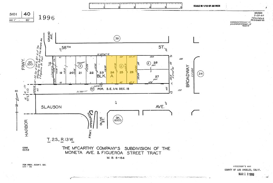 314 W 58th St, Los Angeles, CA for lease - Plat Map - Image 2 of 37