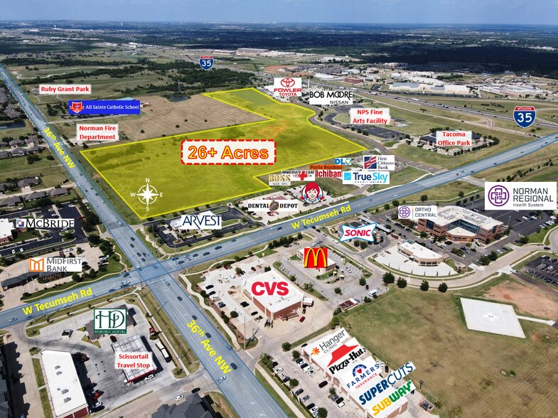 Tecumseh & 36th Ave NW, Norman, OK à vendre - Photo du bâtiment - Image 1 de 4