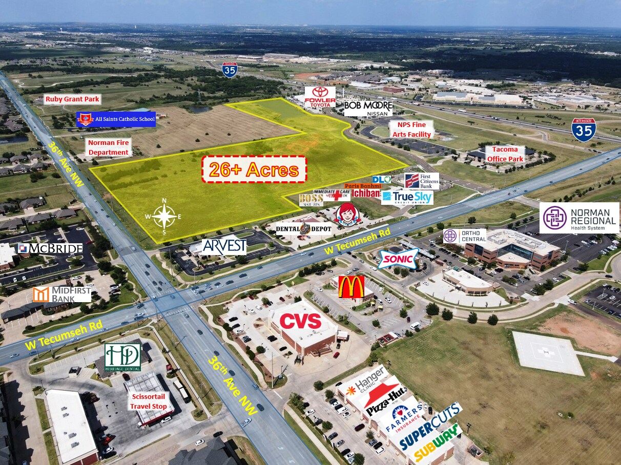 Tecumseh & 36th Ave NW, Norman, OK à vendre Photo du bâtiment- Image 1 de 5