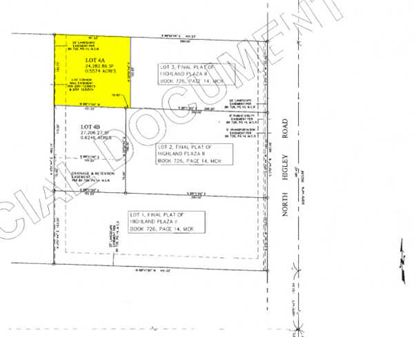 1452 N Higley Rd, Gilbert, AZ à vendre - Plan cadastral - Image 3 de 13