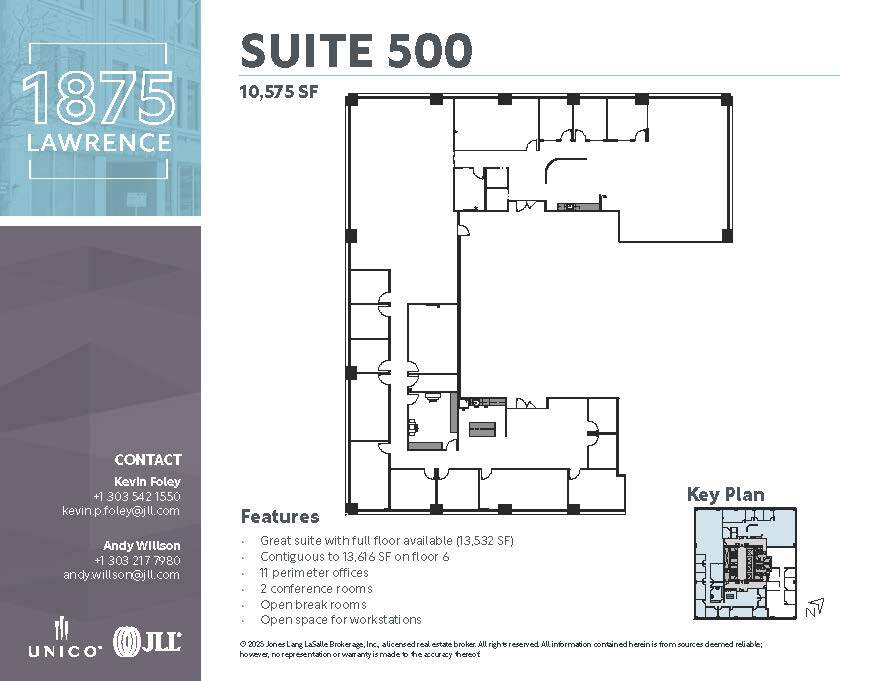 1875 Lawrence St, Denver, CO for lease Floor Plan- Image 1 of 1