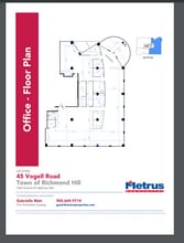 45 Vogell Rd, Richmond Hill, ON à louer Plan d’étage- Image 1 de 1