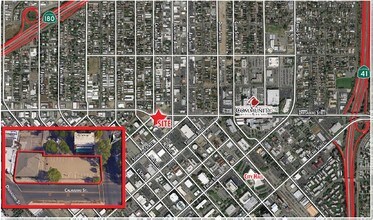 2430-2434 Calaveras St, Fresno, CA - Aerial  map view