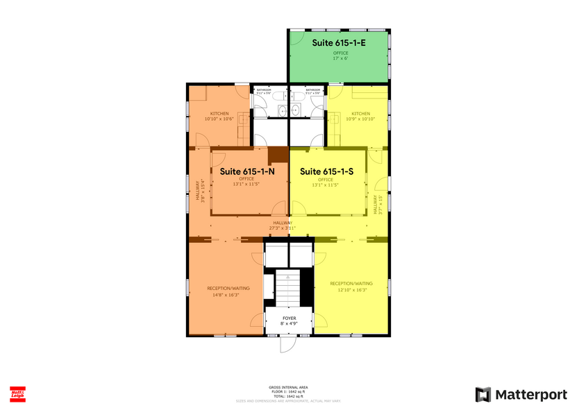 615 N Nevada Ave, Colorado Springs, CO for lease - Floor Plan - Image 2 of 2