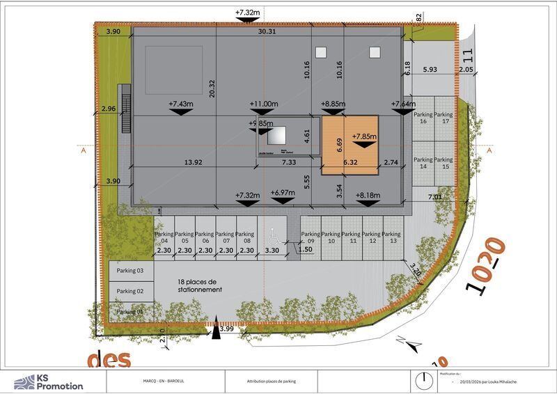 Office in Marcq-en-Baroeul for sale - Site Plan - Image 3 of 3