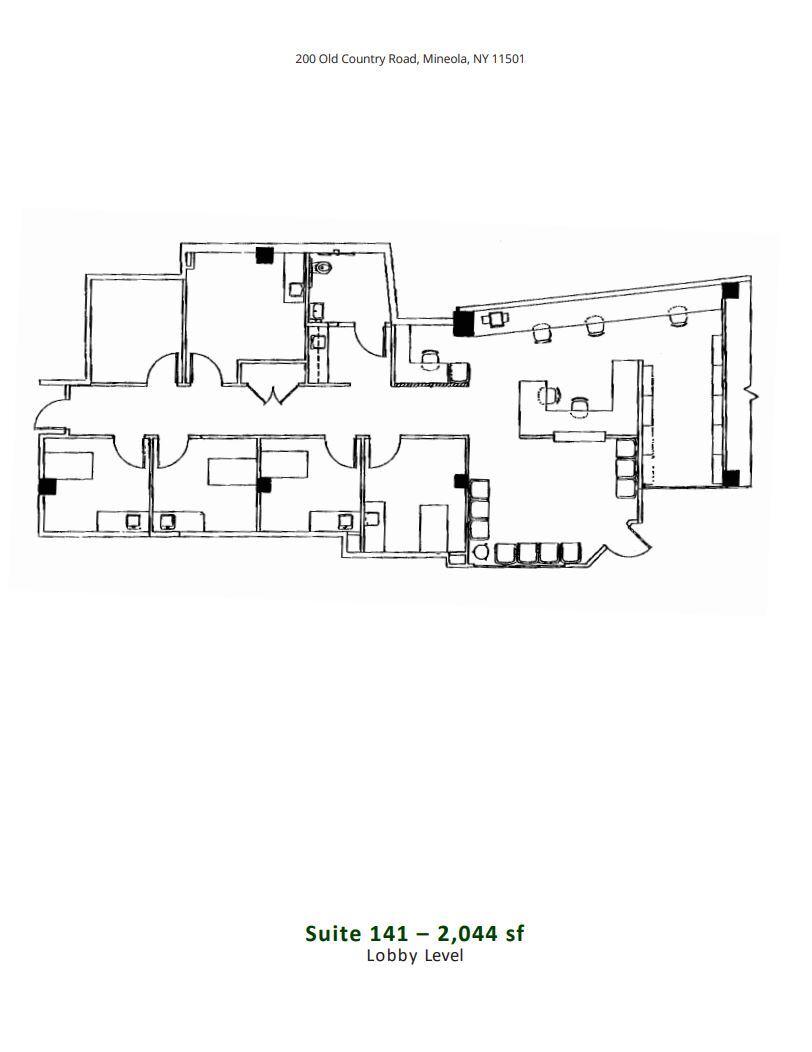 200 Old Country Rd, Mineola, NY à louer Plan d  tage- Image 1 de 1