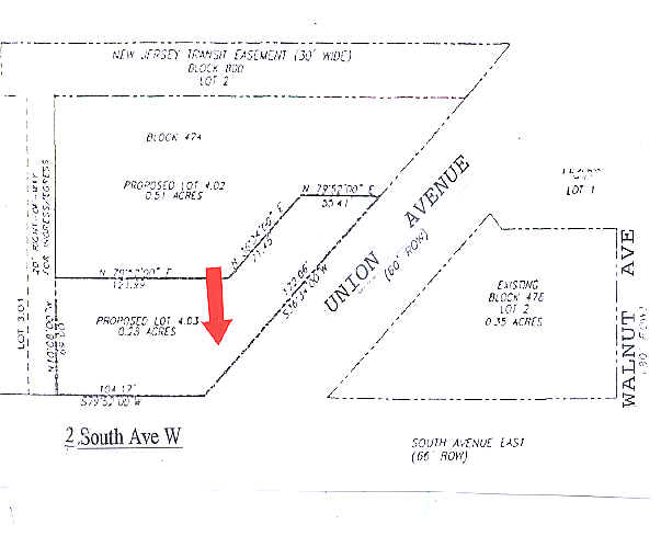 2 W South Ave, Cranford, NJ à louer - Plan cadastral - Image 2 de 48