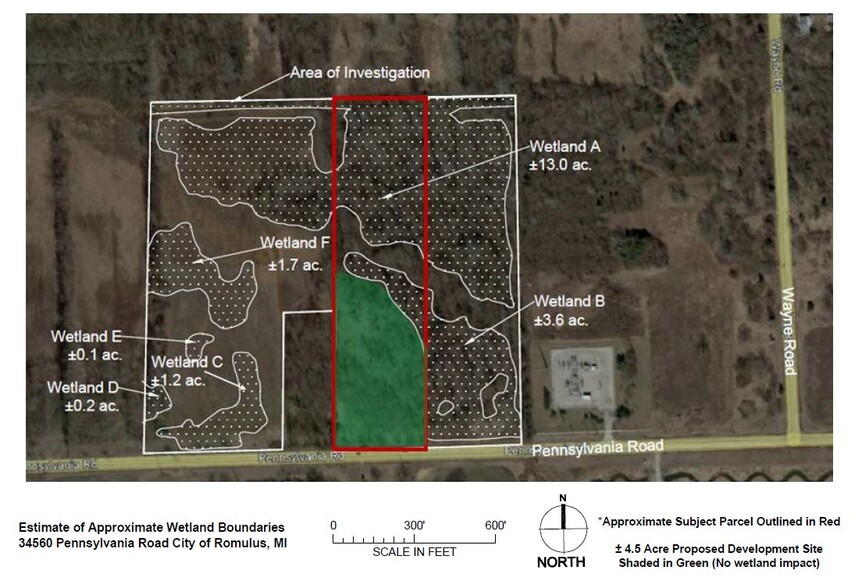 Pennsylvania Rd, Romulus, MI à vendre - Plan cadastral - Image 2 de 2