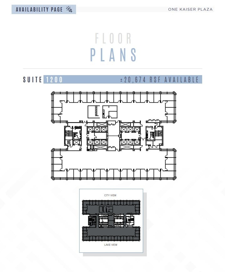 1 Kaiser Plz, Oakland, CA à louer Plan d’étage- Image 1 de 1