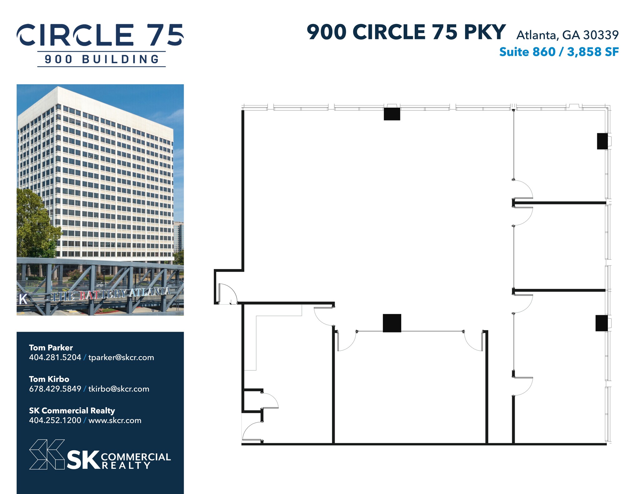 900 Circle 75 Pky SE, Atlanta, GA à louer Plan d’étage- Image 1 de 1