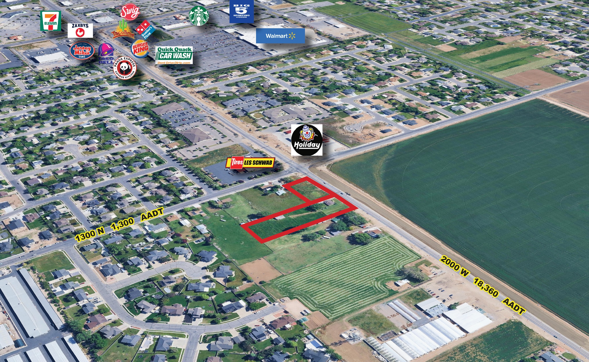 1277 N 2000 W, Clinton, UT for sale Aerial- Image 1 of 3