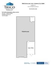 2860 E Gretta Ln, Anaheim, CA for lease Floor Plan- Image 1 of 1