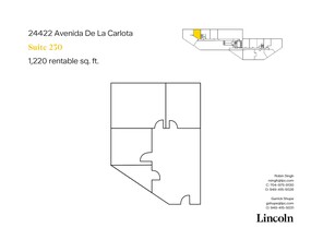 24422 Avenida De La Carlota, Laguna Hills, CA for lease Floor Plan- Image 1 of 7