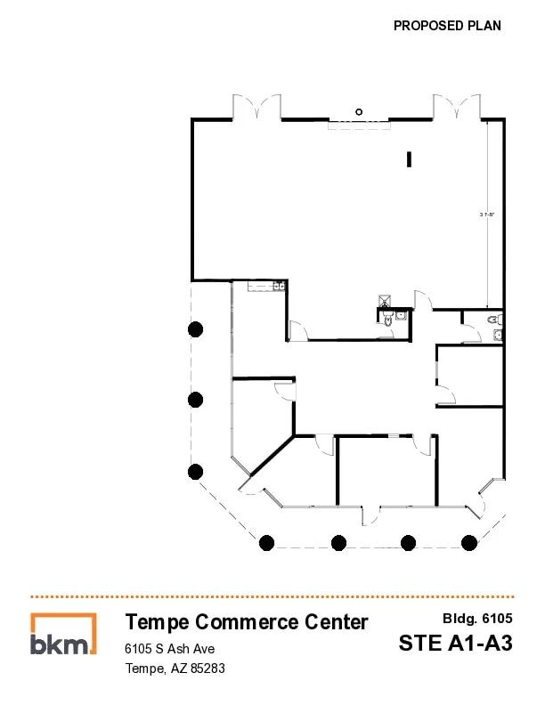 6105 S Ash Ave, Tempe, AZ à louer Plan d’étage- Image 1 de 1