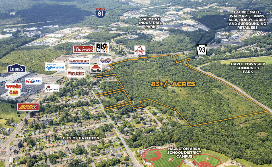 Route 93, West Hazleton, PA for sale - Aerial - Image 1 of 1