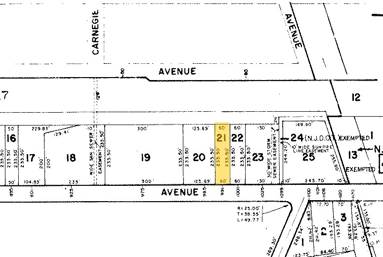 991 E Linden Ave, Linden, NJ à louer - Plan cadastral - Image 2 de 2