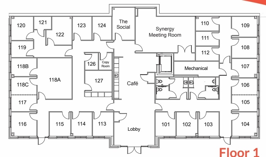 4804 Page Creek, Durham, NC for lease Floor Plan- Image 1 of 2