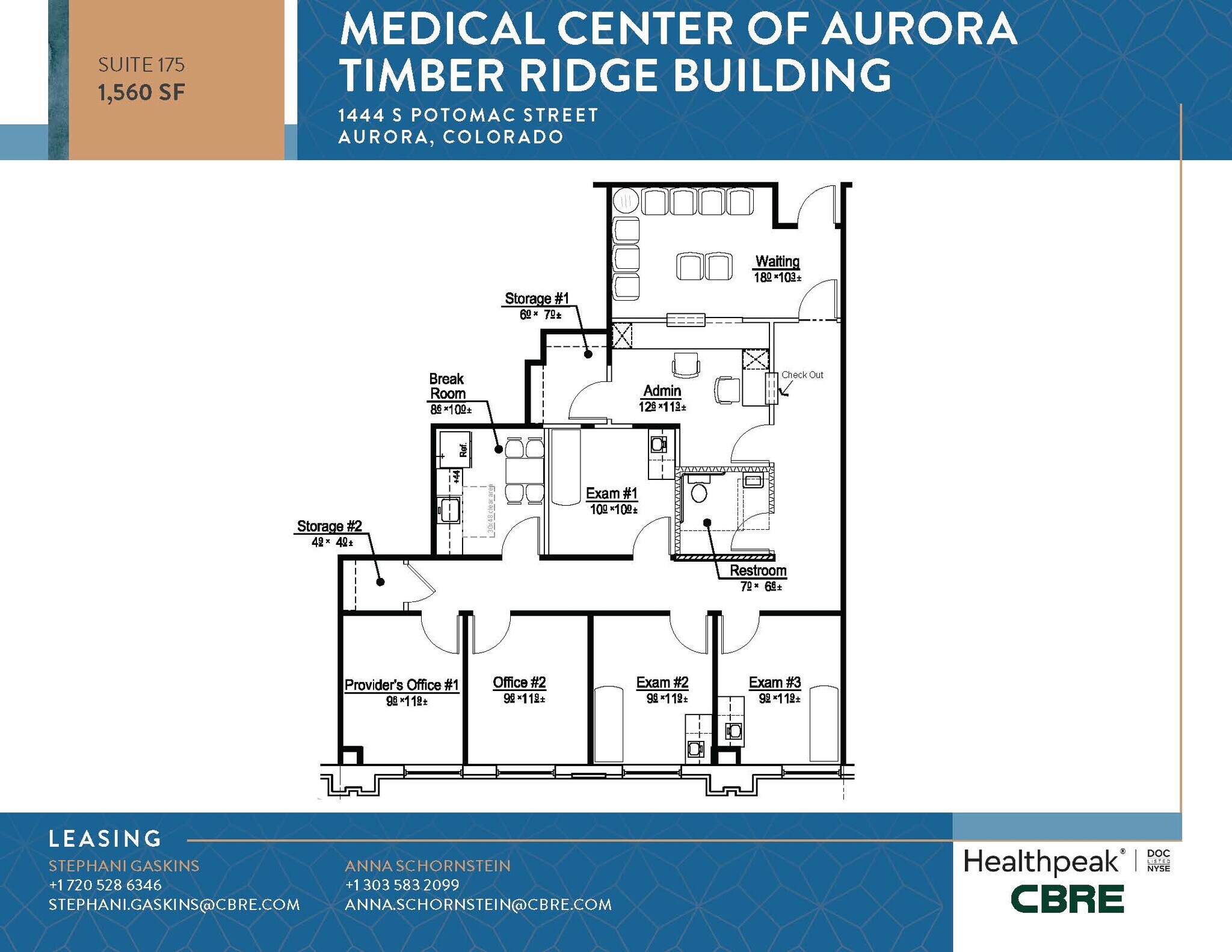 1411 S Potomac St, Aurora, CO for lease Floor Plan- Image 1 of 1