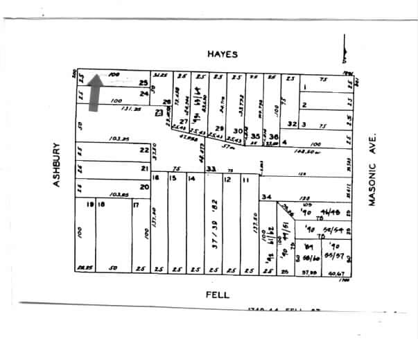 1871-893 Hayes St, San Francisco, CA for lease - Plat Map - Image 3 of 3