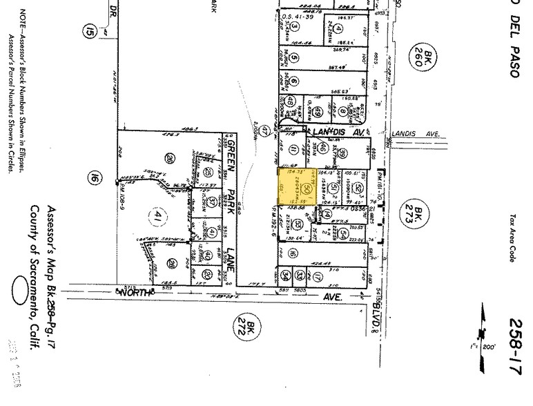 6829 Fair Oaks Blvd, Carmichael, CA for lease - Plat Map - Image 2 of 11