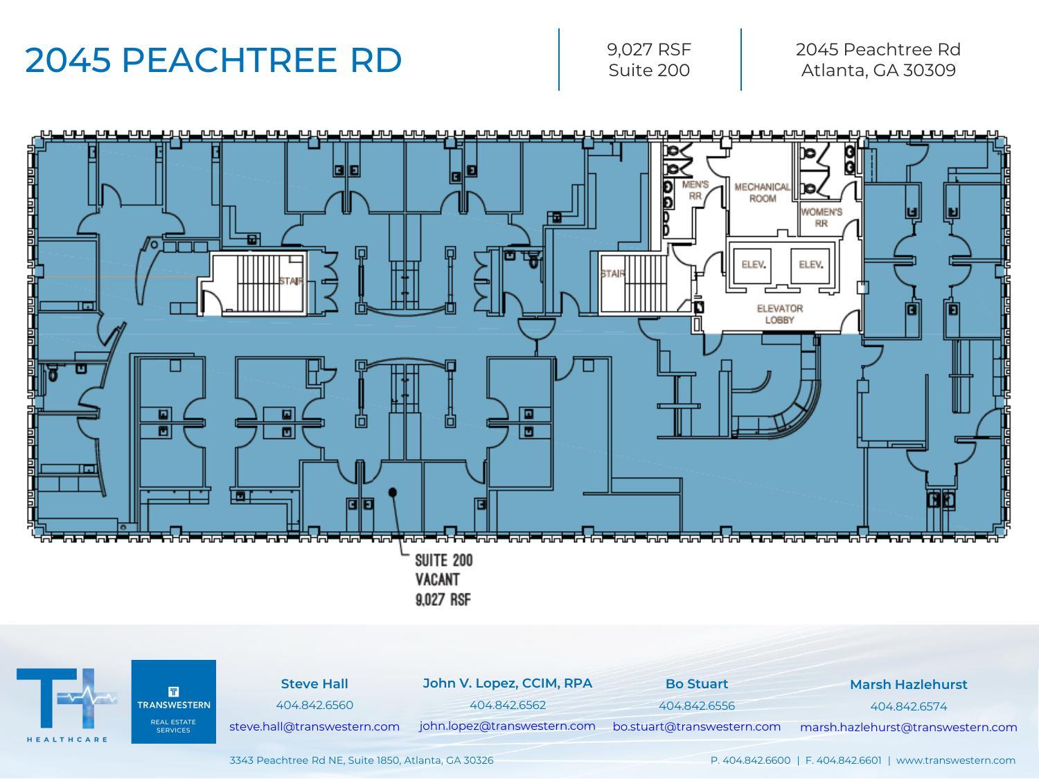 2045 Peachtree Rd NE, Atlanta, GA à louer Plan de site- Image 1 de 1