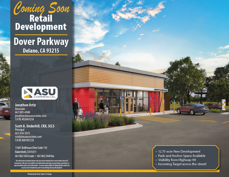 Dover Parkway, Delano, CA for lease - Primary Photo - Image 1 of 2