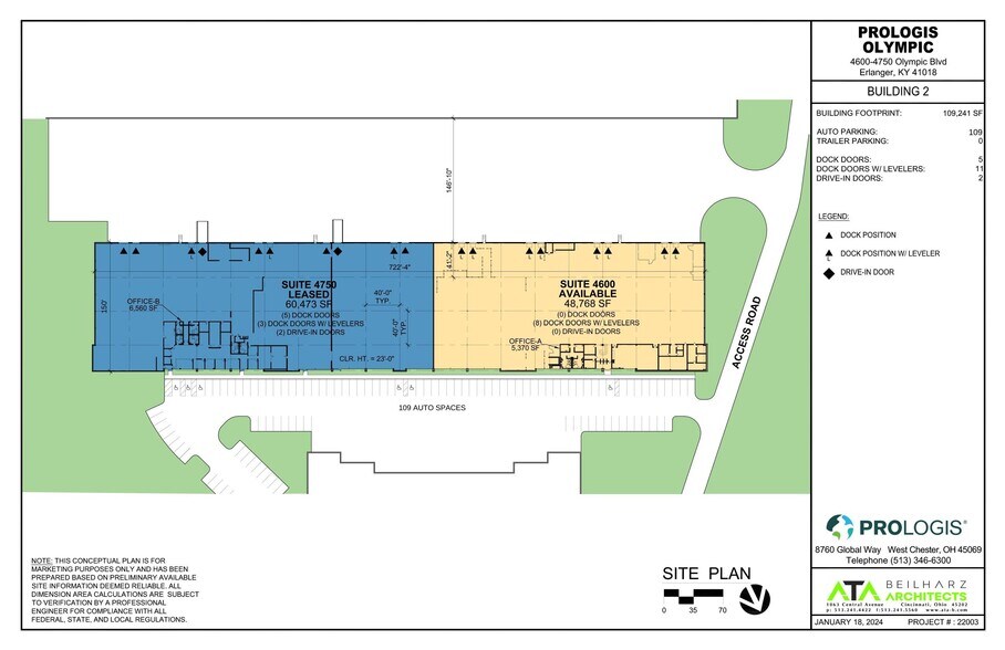 4600-4770 Olympic Blvd, Erlanger, KY à louer - Plan de site - Image 2 de 2
