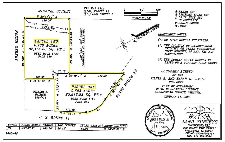327 N Massanutten St, Strasburg, VA for lease - Plat Map - Image 2 of 3