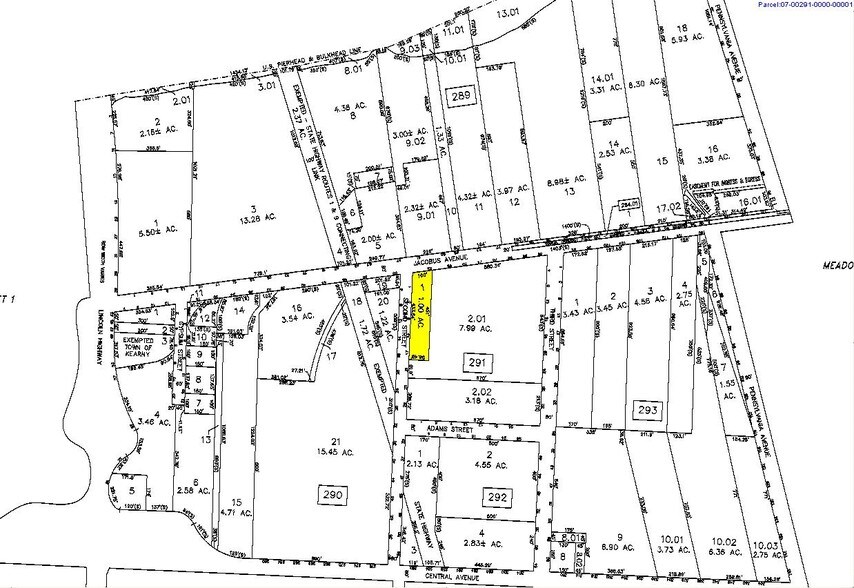 60-62 Jacobus Ave, Kearny, NJ à louer - Plan cadastral - Image 2 de 2
