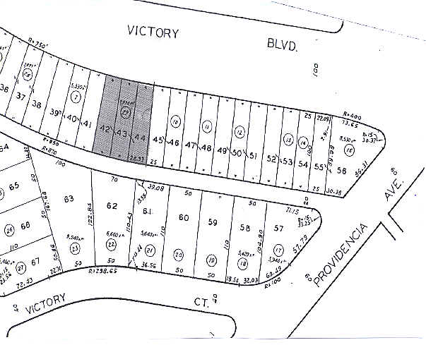 441 S Victory Blvd, Burbank, CA for lease - Plat Map - Image 3 of 15