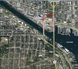 601 N 34th St, Seattle, WA - Aerial map view