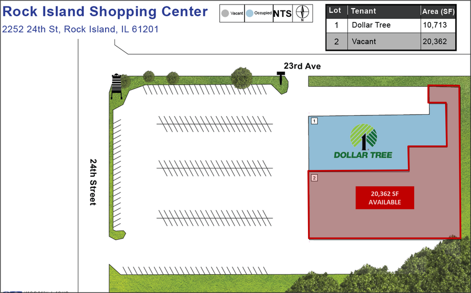 2252 24th St, Rock Island, IL for lease - Site Plan - Image 3 of 9