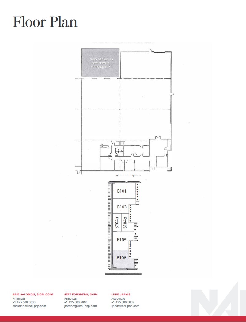 3500 W Valley Hwy N, Auburn, WA à louer Plan d’étage- Image 1 de 1