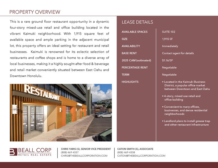 1123 11th Ave, Honolulu, HI à louer - Photo du bâtiment - Image 2 de 11