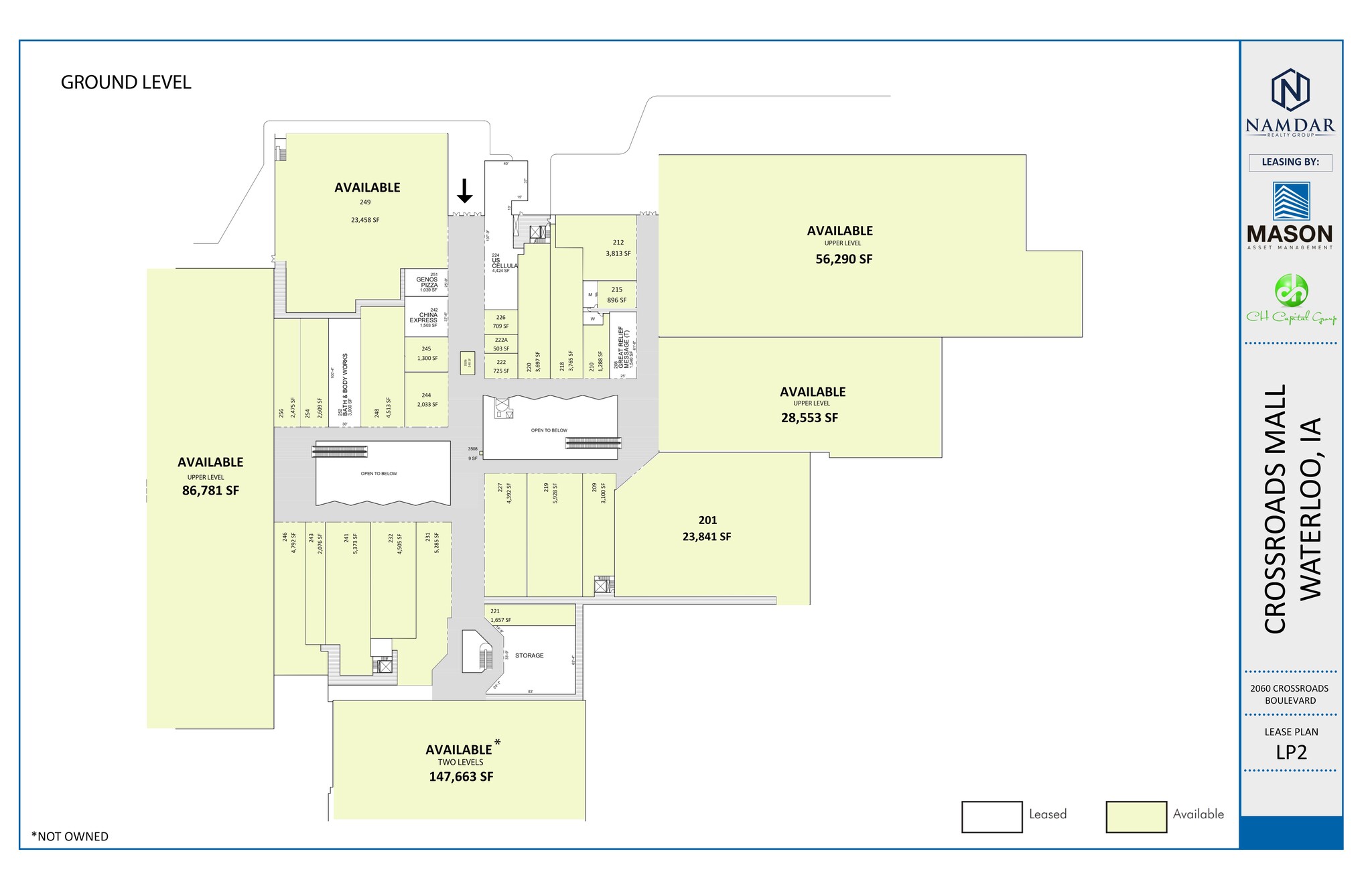 2060 Crossroads Blvd, Waterloo, IA à louer Plan de site- Image 1 de 1