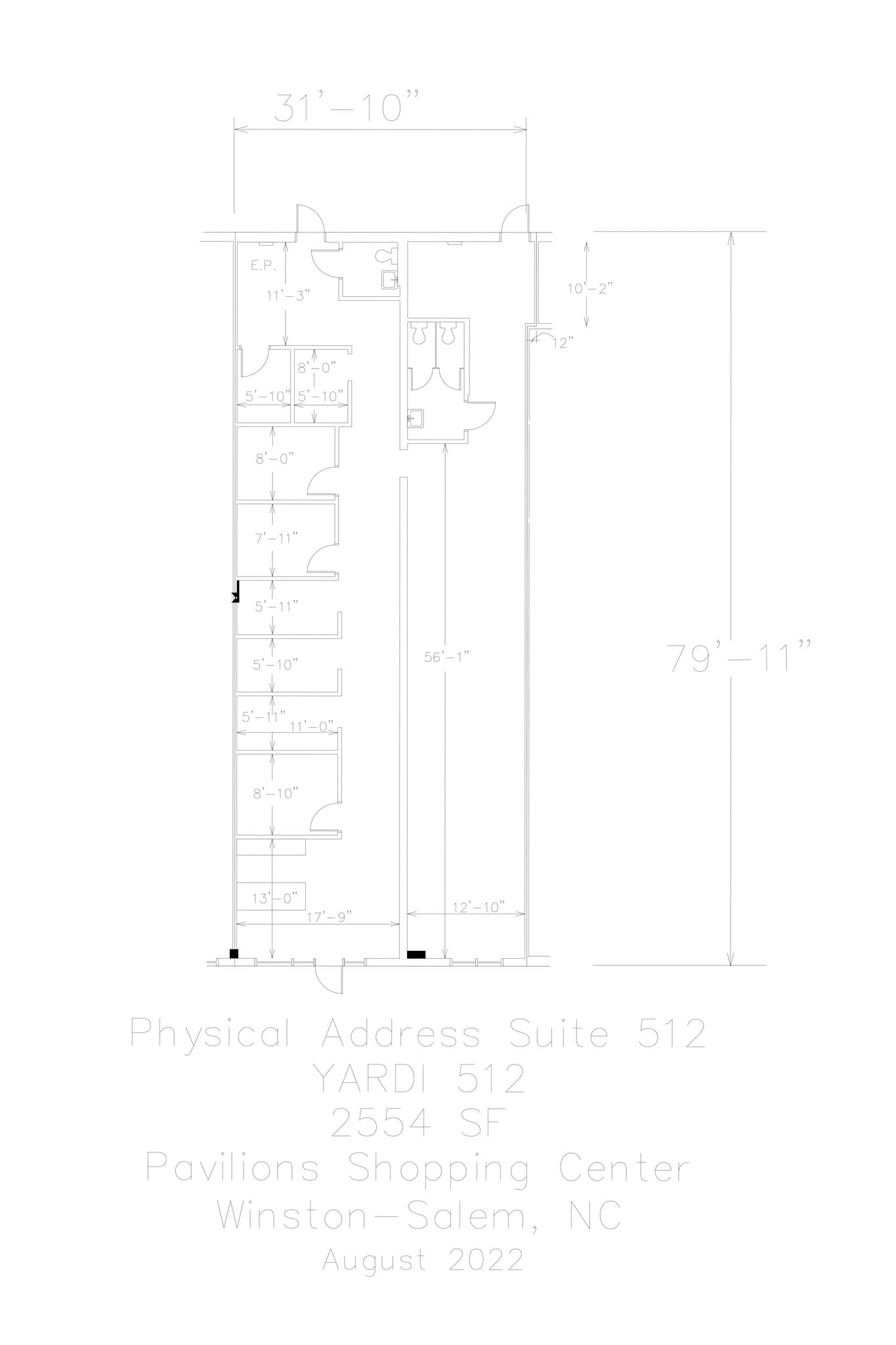 500-692 Hanes Mall Blvd, Winston-Salem, NC à louer Plan de site- Image 1 de 11