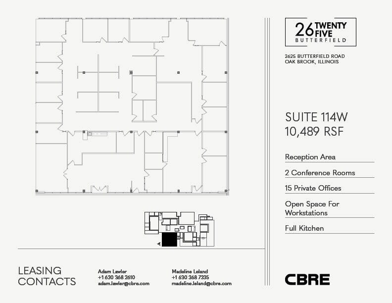 2625 Butterfield Rd, Oak Brook, IL for lease Floor Plan- Image 1 of 1