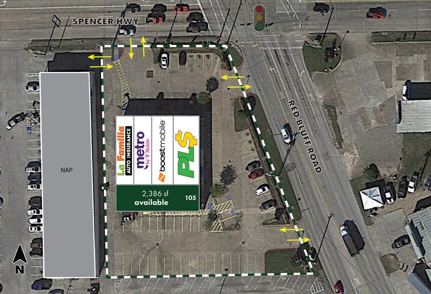 6868 Spencer Hwy, Pasadena, TX à louer - Plan de site - Image 2 de 8