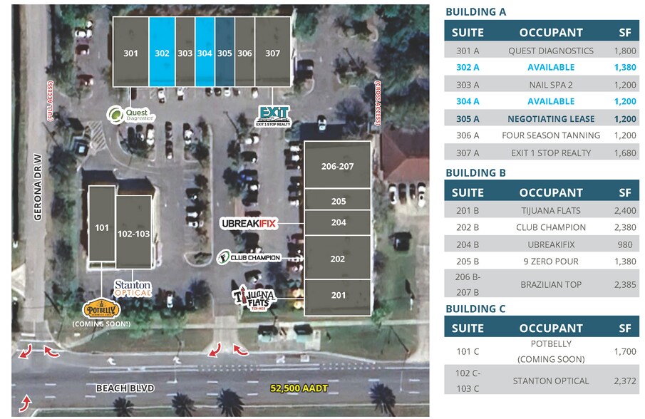 13529 Beach Blvd, Jacksonville, FL à louer - Photo du bâtiment - Image 2 de 9