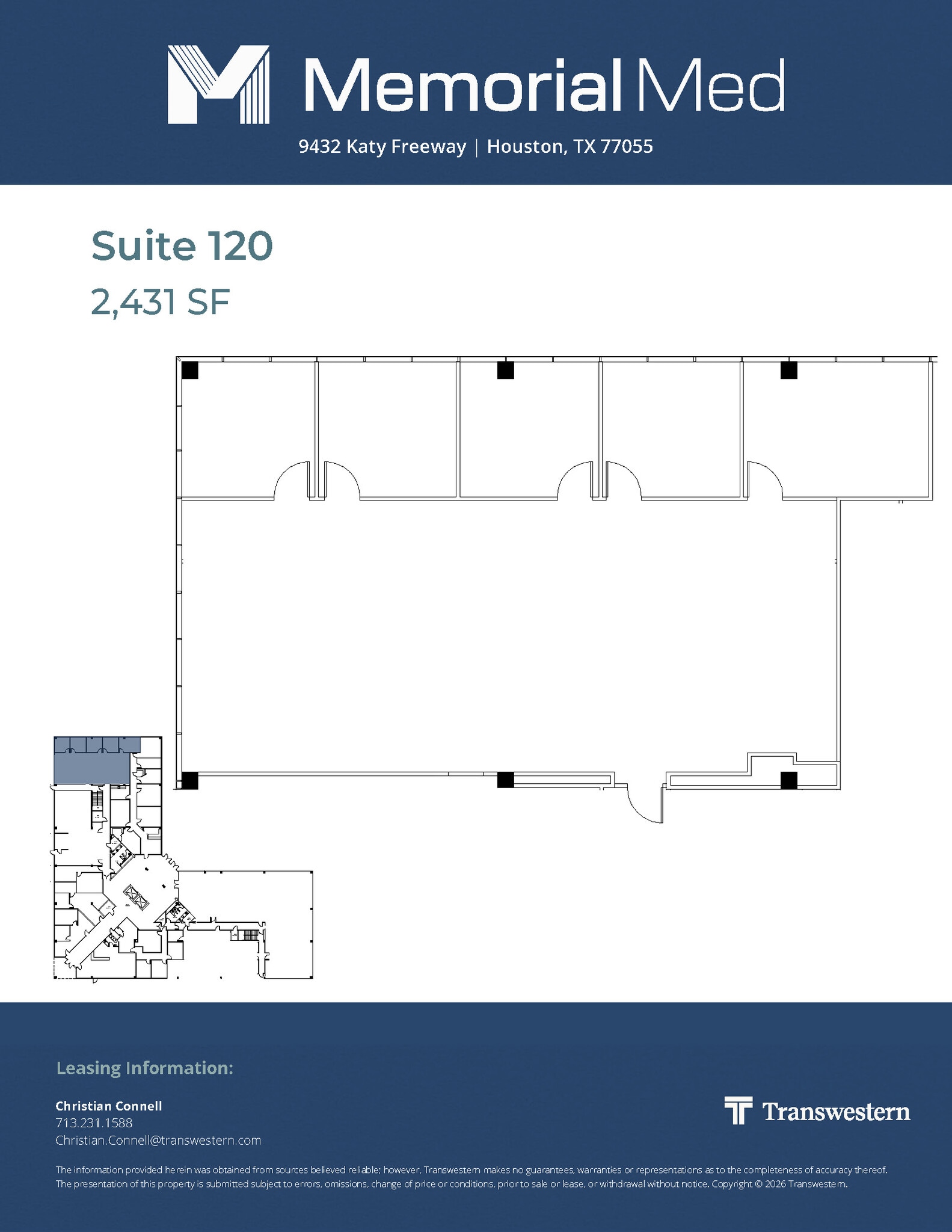 9432 Katy Fwy, Houston, TX à louer Plan d’étage- Image 1 de 1