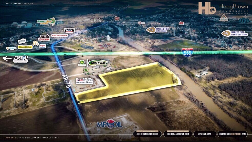 7390 AR-75, Marked Tree, AR à vendre - Photo du bâtiment - Image 3 de 5