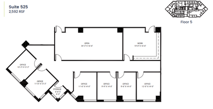 6500 West Fwy, Fort Worth, TX à louer Plan d  tage- Image 1 de 1