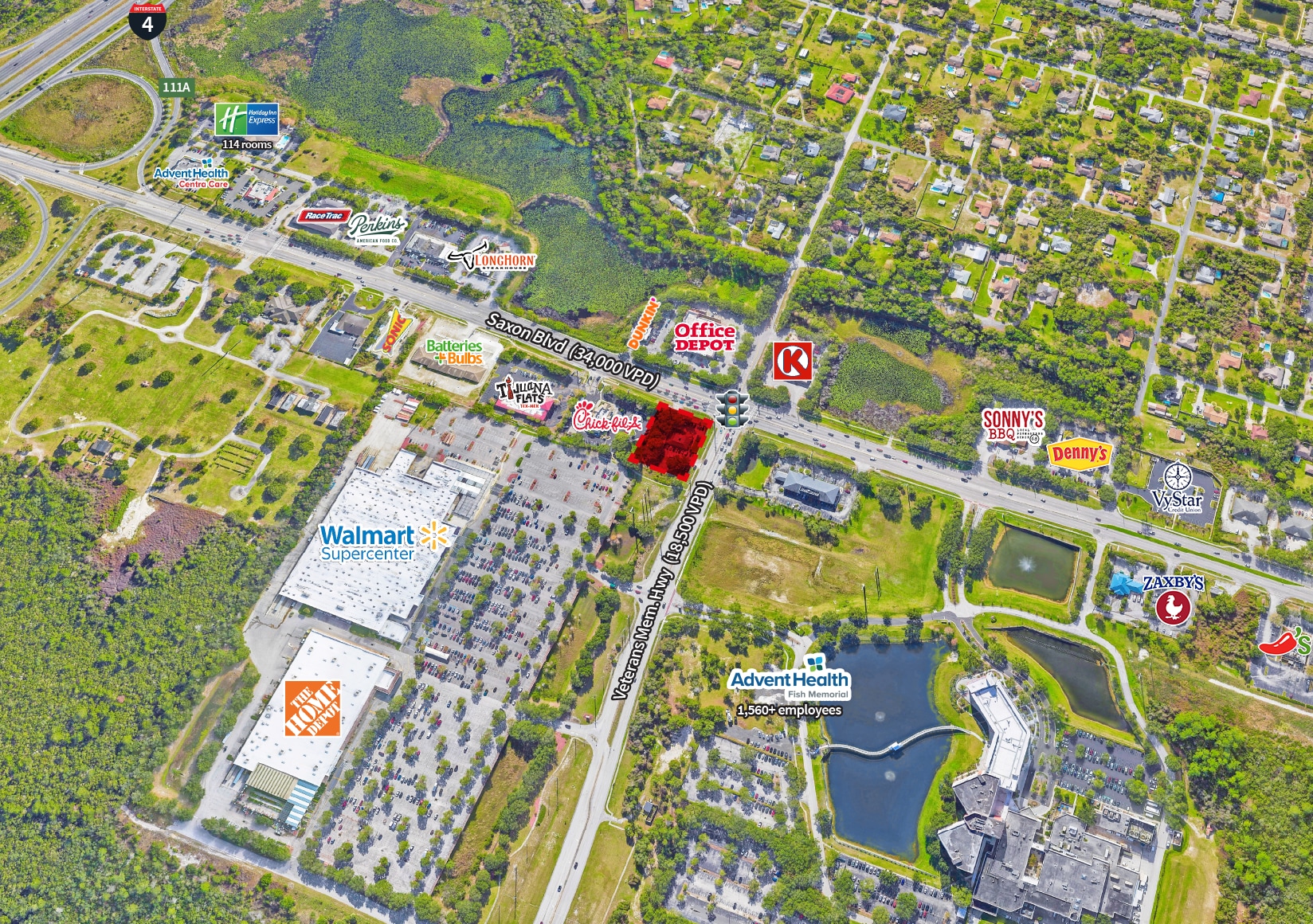 1133 Saxon Blvd, Orange City, FL for lease Aerial- Image 1 of 3