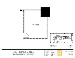 4201 Spring Valley Rd, Dallas, TX for lease Site Plan- Image 2 of 2