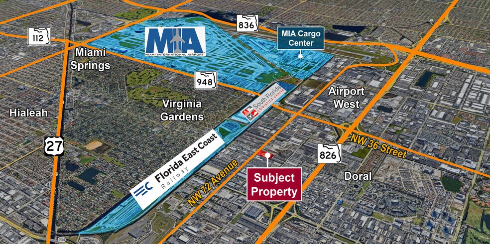 5000 NW 72nd Ave, Miami, FL à louer - Aérien - Image 2 de 7