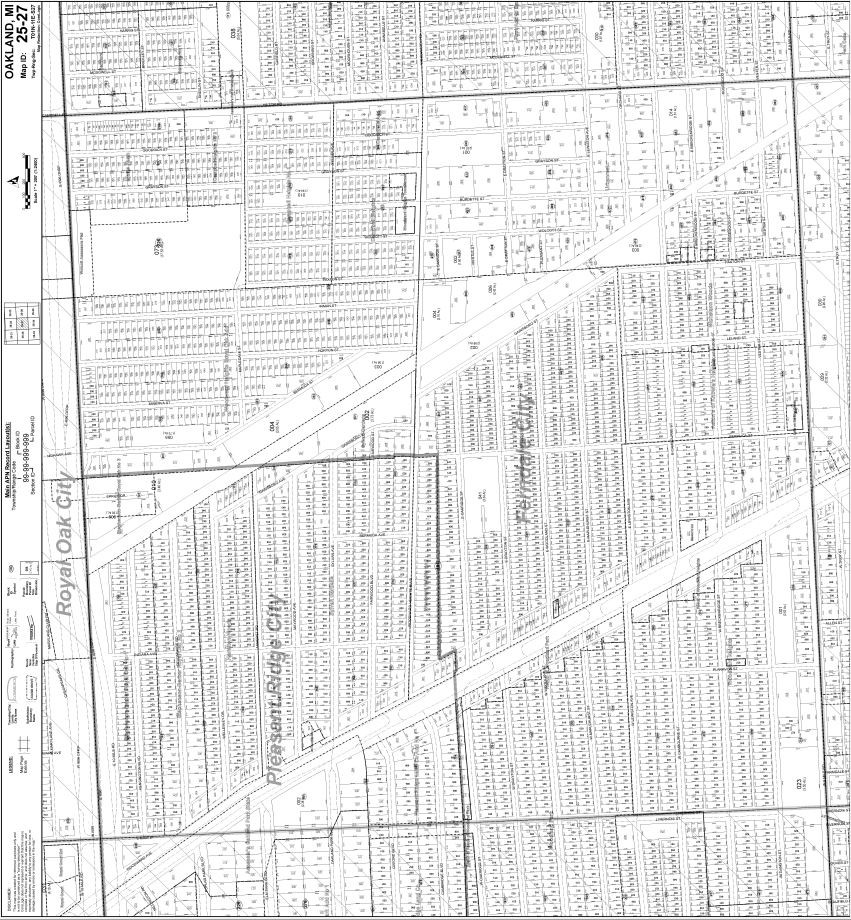 2345 Wolcott St, Ferndale, MI à vendre Plan cadastral- Image 1 de 1