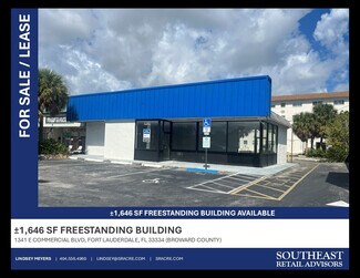 Plus de détails pour 1341 E Commercial Blvd, Fort Lauderdale, FL - Commerce de détail à vendre