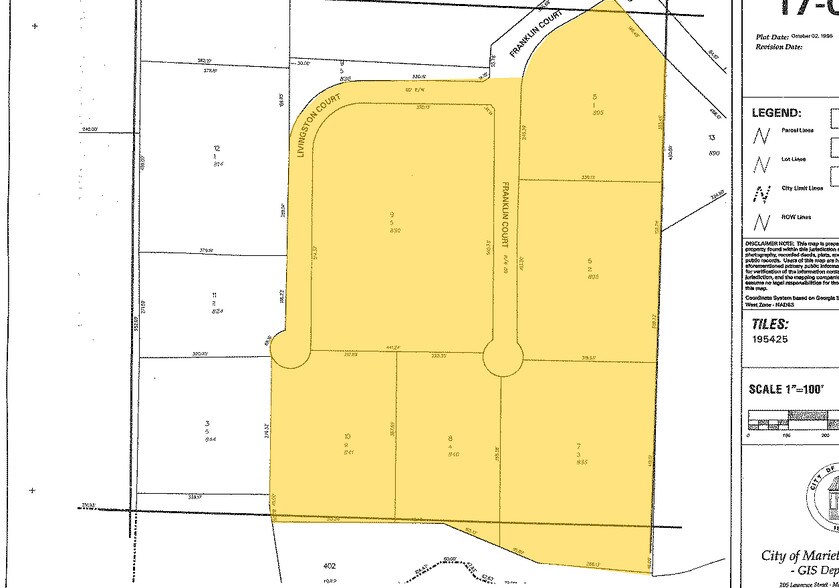 810 Franklin Ct SE, Marietta, GA à louer - Plan cadastral - Image 3 de 12